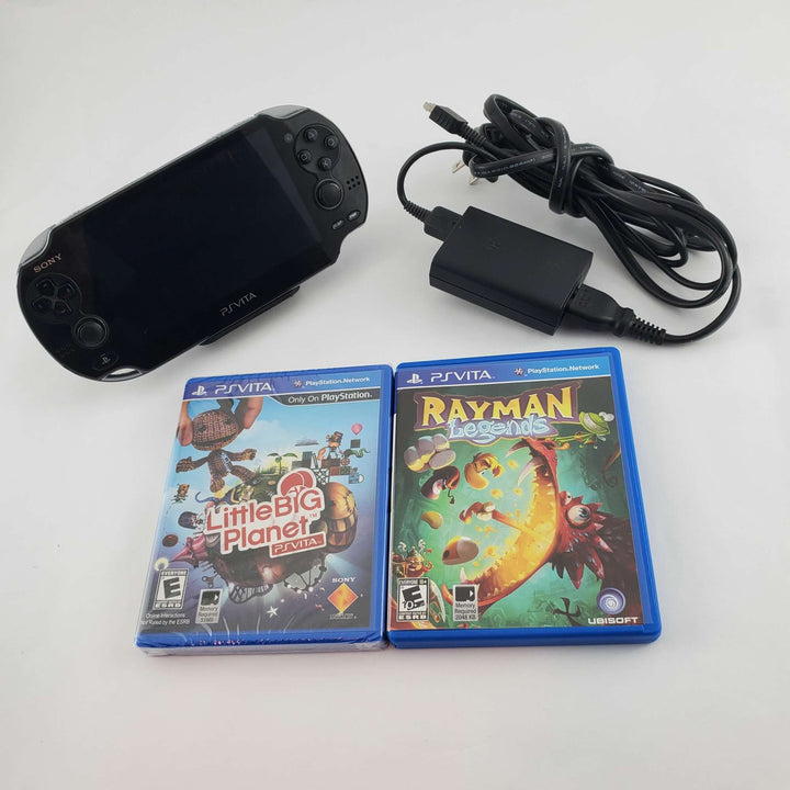 Paquete de consola PS Vita: Little Big Planet y Rayman Legends (Retro Fam)