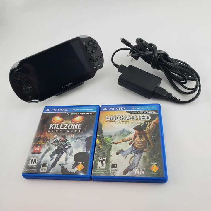 Paquete de consola PS Vita: Killzone Mercenary y Uncharted Golden Abyss