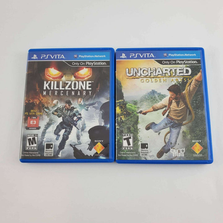 Paquete de consola PS Vita: Killzone Mercenary y Uncharted Golden Abyss
