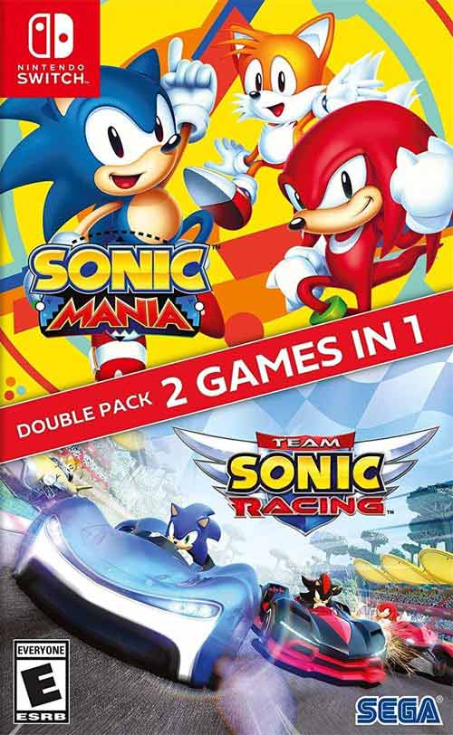SONIC MANIA + TEAM SONIC RACING PACK DOBLE (Nintendo Switch) - Juego para Nintendo Switch (Retro Fam)