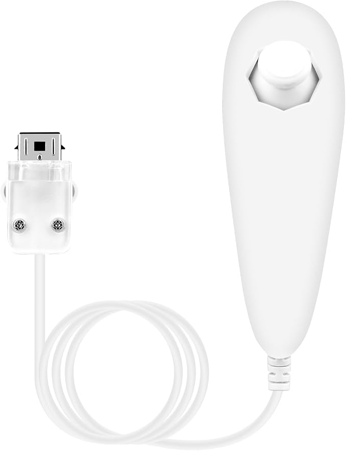New White Wii Nunchuk Controller -Third Party