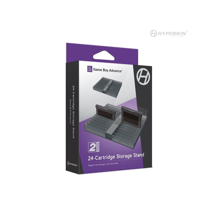 Soporte de almacenamiento de 24 cartuchos para Gameboy (paquete de 2) (Retro Fam)