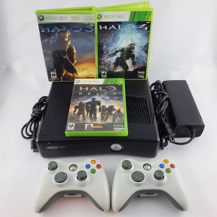Paquete de consola Xbox 360: Halo 3, 4 y Reach