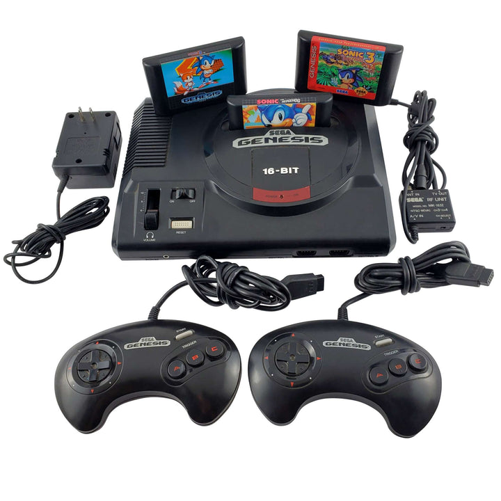 Paquete de consola Sega Genesis: Sonic the Hedgehog 1, 2 y 3