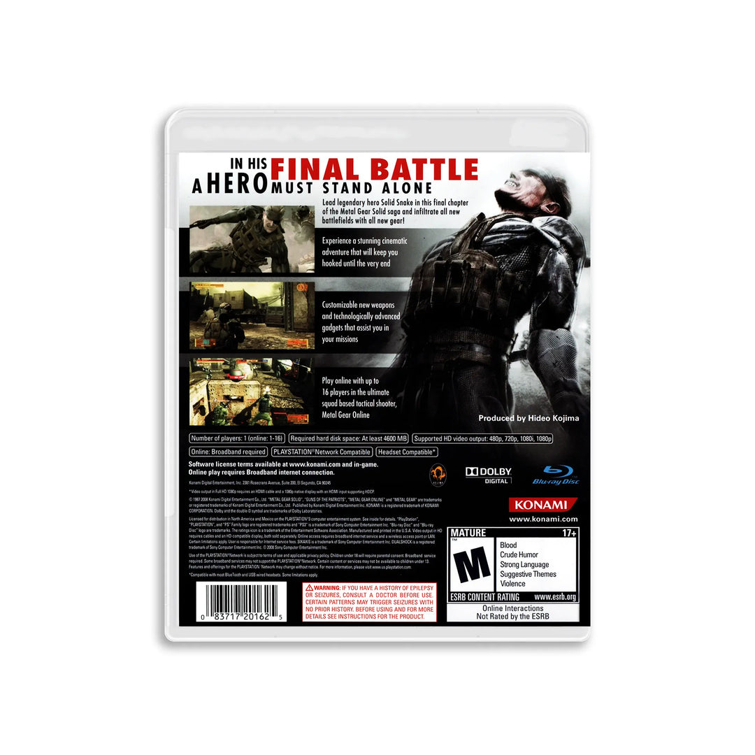 Metal Gear Solid 4: Guns of the Patriots - Juego de PS3