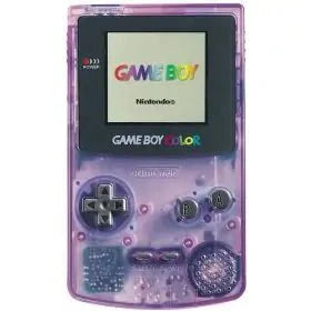 Consola Nintendo Gameboy Color: Tetris y Dr Mario - Morado transparente