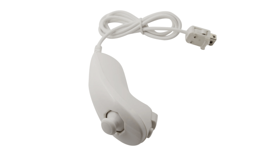 New White Wii Nunchuk Controller -Third Party