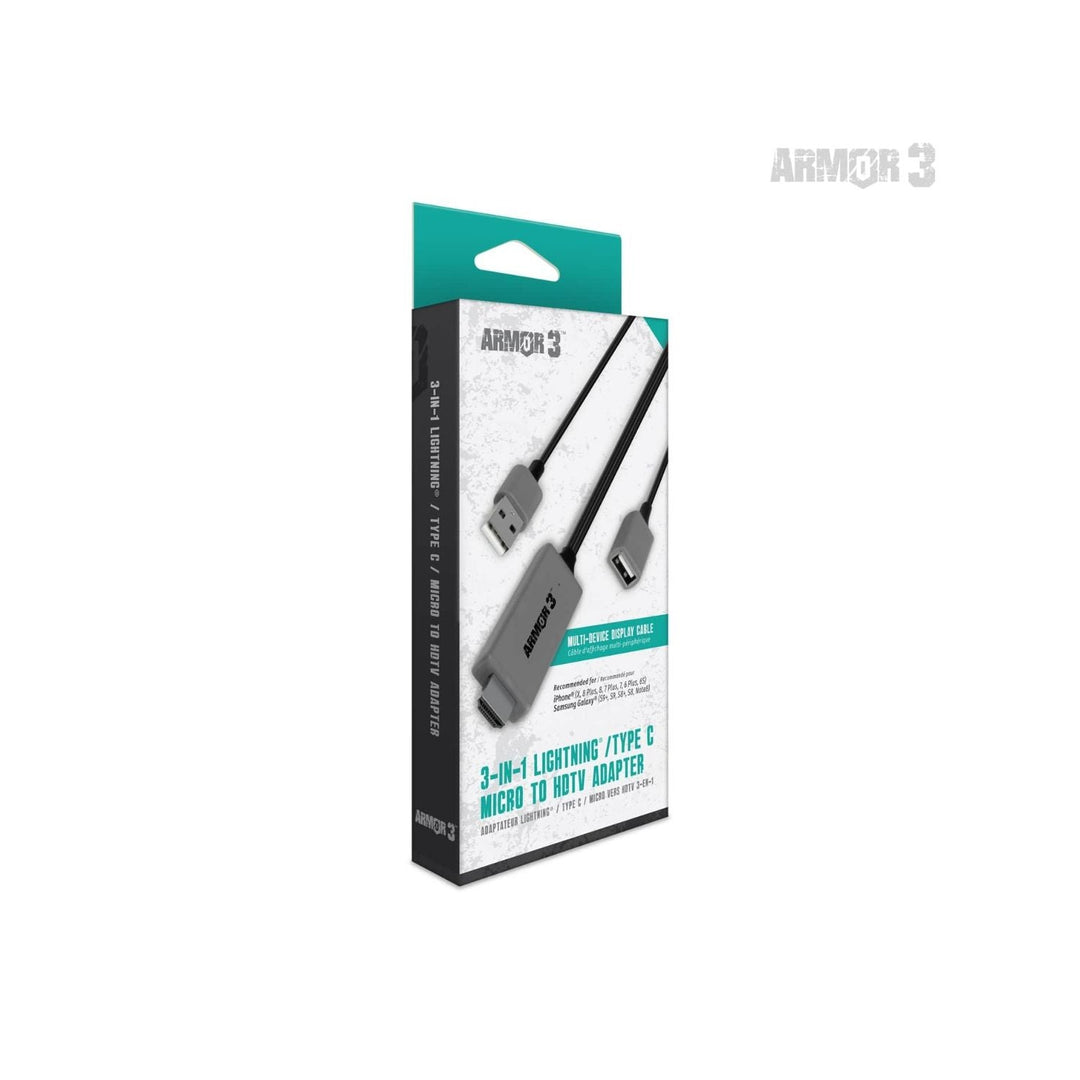 Adaptador Lightning HDTV 3 en 1 (Retro Fam)