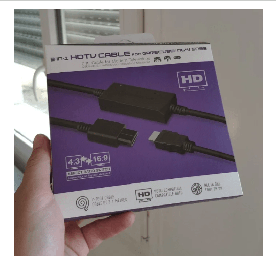 Cable HDTV 3 en 1 para GameCube, SNES y N64 (Retro Fam)