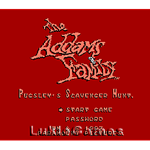 La búsqueda del tesoro de Pugsley - Juego de NES (Retro Fam)